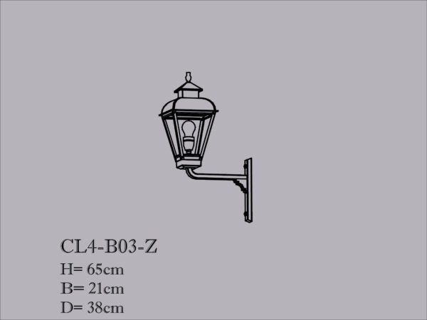 Buitenlamp RVS zwart